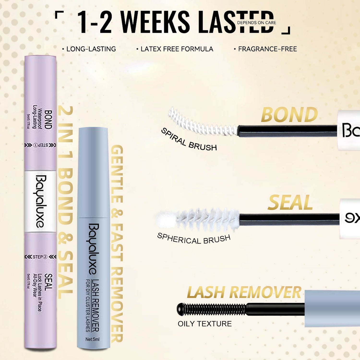 2 IN 1 Lash Bond &amp; Seal (Clear Bond)